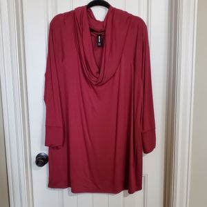 3 for $15 A&D Convertible Tunic solid cranberry